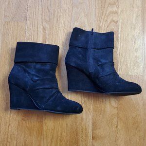 INC International Concepts Black Suede Bootie 8.5